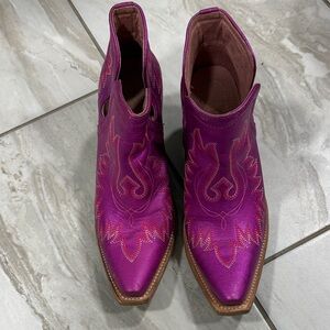 Ariat Pink/Purple Western Booties
